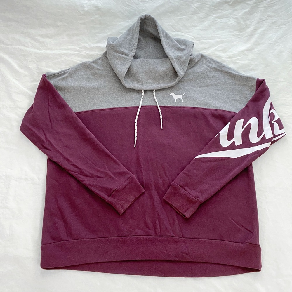 PINK Cowl Neck Sweatshirt